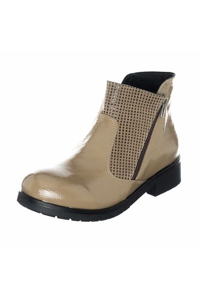 İriadam Women's Mink Patent Leather Boots
