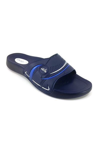 Ceyo 9100-8 Comfort Men's Slippers-Navy Blue
