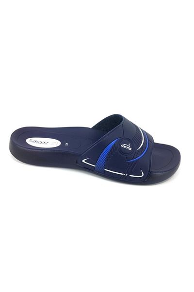 Ceyo 9100-8 Comfort Men's Slippers-Navy Blue