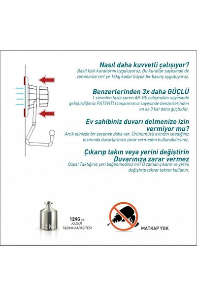 Teknotel Λευκό ράφι ντους μπάνιου μονής στρώσης - Dm254