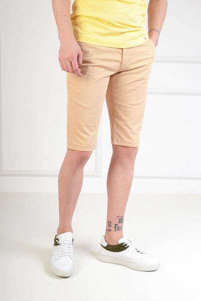 Luppo Club Ανδρικό σορτς Bermuda Slim Fit Camel