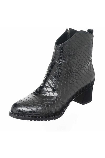 İriadam K976 Black Anaconda Large Size Special Series Women's Boots