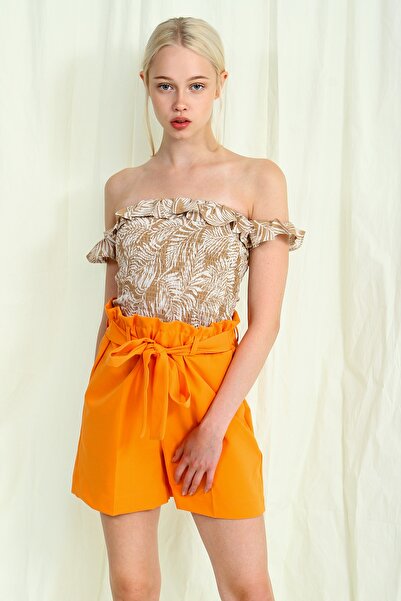 Collezione Tan Γυναικεία - Αθλητική λεπτή μπλούζα με κοντό μανίκι