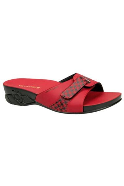 Ceyo Flora Orthopedic Red Women's Slippers