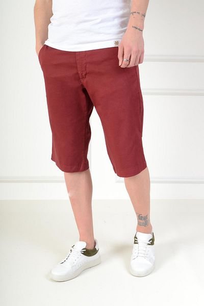 Luppo Club Bermuda Claret Red Men's Shorts