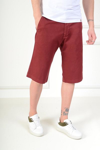 Luppo Club Bermuda Claret Red Men's Shorts