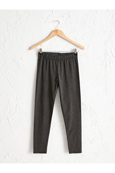 LC Waikiki Kadın Antrasit Baskili  Tayt