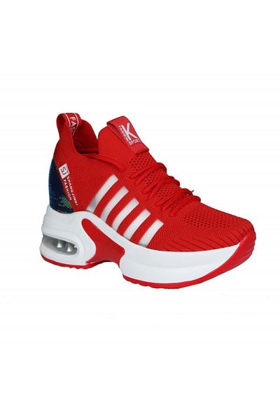 Guja 20y308-7 Wedge Heel Red Women's Sneakers