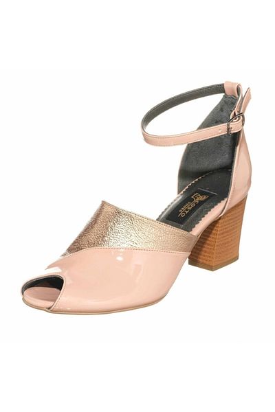 İriadam Kdr2900 Powder Patent Leather Large Size Casual and Evening Dress Special Series Women's Shoes