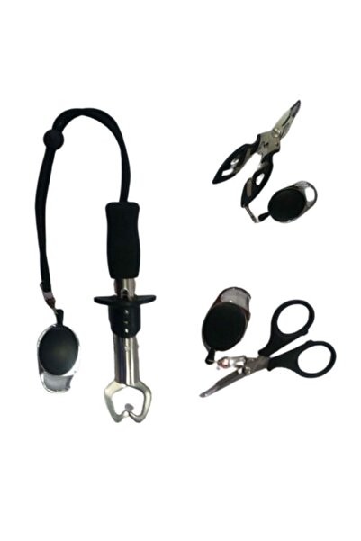 BAUER Balık Tutucu (grıpper 22 Cm) Pense (plıers) ,makas (scıssors) Ve 2 Adet...