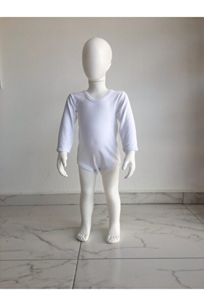 SAYMAN TEKSTİL White Sleeve Baby Bodysuit