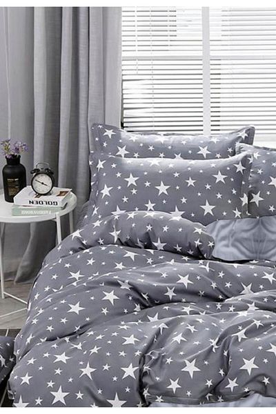 Always Ranforce Star Double Duvet Cover Set Easy to Iron