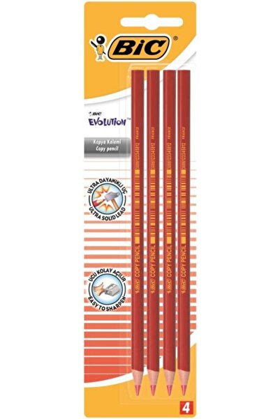 Bic Bıc Evolution Kırmızı Kopya Kalemi 4'lü Blister