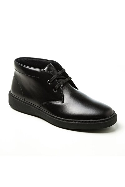 Frau Black Men's Boots 19L5 Poncho Shoes Nero