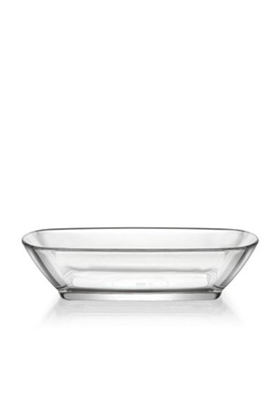 LAV 230 Cc Laurel Glass Boat Serving Plate - Glass Breakfast Set of 6 Def244