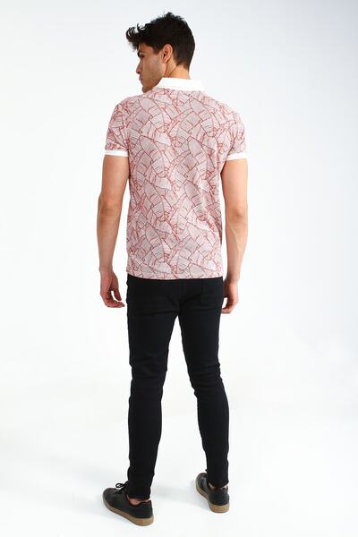 Collezione Men's White Polo Neck Sports T-shirt - Regular Short Sleeve