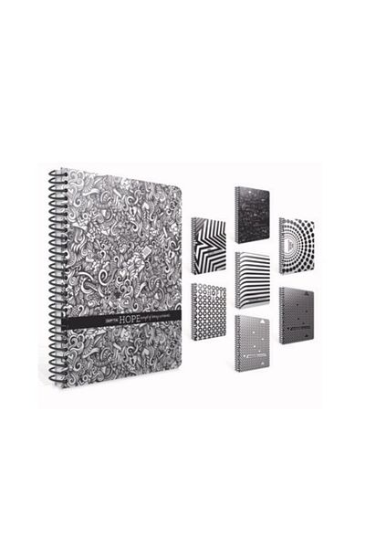 Gıpta Caiet de note cu copertă din carton Hope Spiral 19x26cm 100 coli cu rigle (pachet de 4) 1196