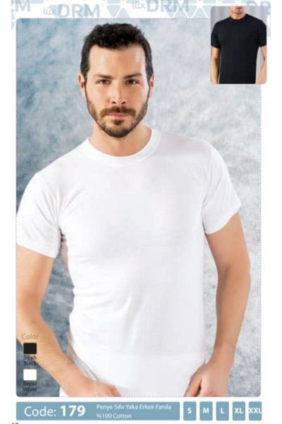 LÜXDRM Luxury Drm Cotton USA Collar Men's Undershirt 179 (Two Pieces)