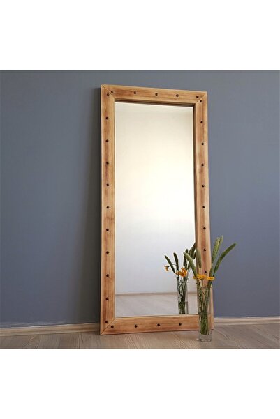 NEOstill Ahşap Zımbalı Eskitme Boy Aynası 50x110