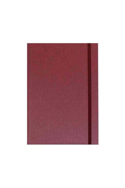 Liz Ivory Colored Notebook - 96 Sheets, 14X20 Cm, Plaids Cloth Cover, Cb129K