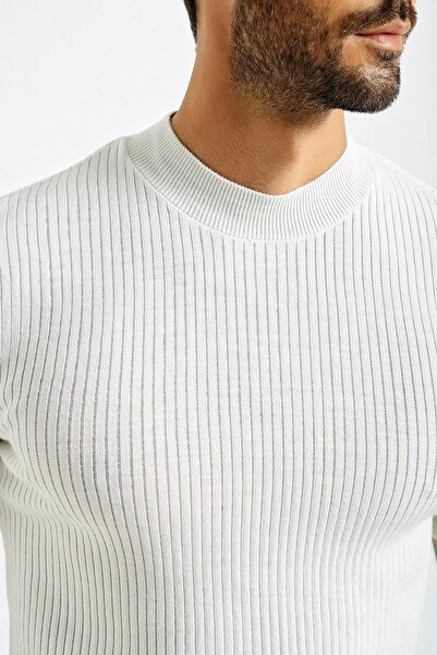 CHUBA Ανδρικό πλεκτό πουλόβερ με κοντό μανίκι με λαιμόκοψη 21w301