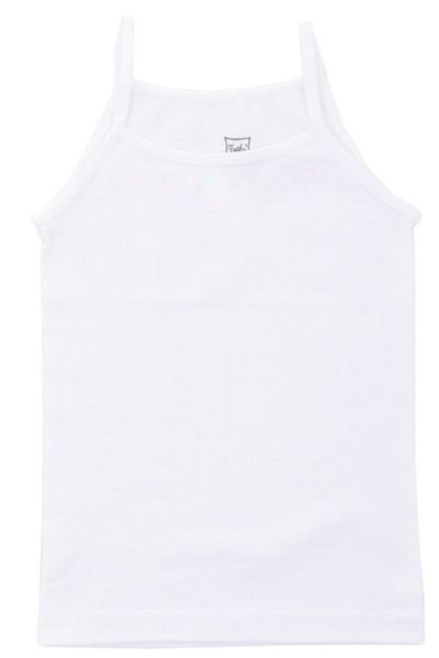 Tutku Tricou alb pentru fetiță cu bretele de frânghie, pachet de 6
