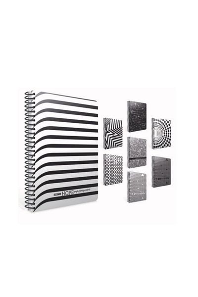Gıpta Hope Spiral Offset Pp Cover Notebook 19x26cm 80 Sheets Lined (Pack of 4) 1190