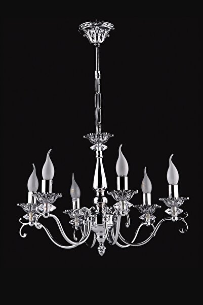 Avize çarşısı Martina 6 Kollu Avize Krom