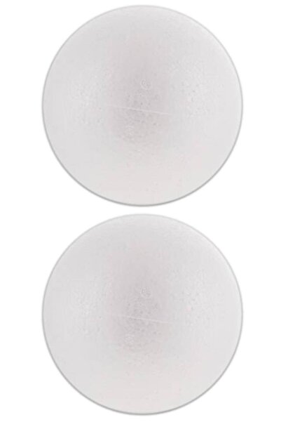 sgshobby Strafor Top - Yuvarlak Top Küre - 20 Cm 2 Adet