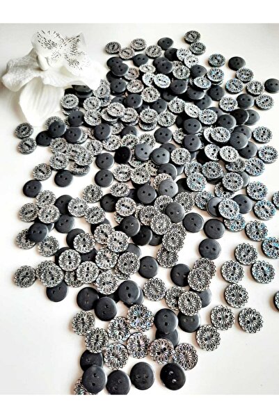 canan dizayn Buton cu 2 găuri din plastic Janjan de 12,5 mm, pachet de 20