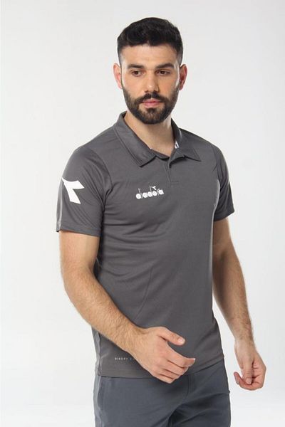 Diadora Μπλουζάκι Anthracite Nacce Polo Neck - 1tsr06