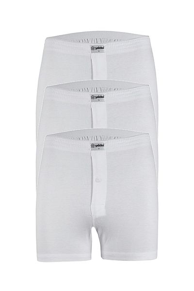 YILDIZ Pack of 3 Men's Towel Waist Flat Boxers