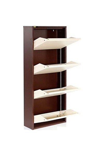 KAISER Kaser 4lü Metal Ayakkabılık Krem Kahve 6,5 Mm Saç