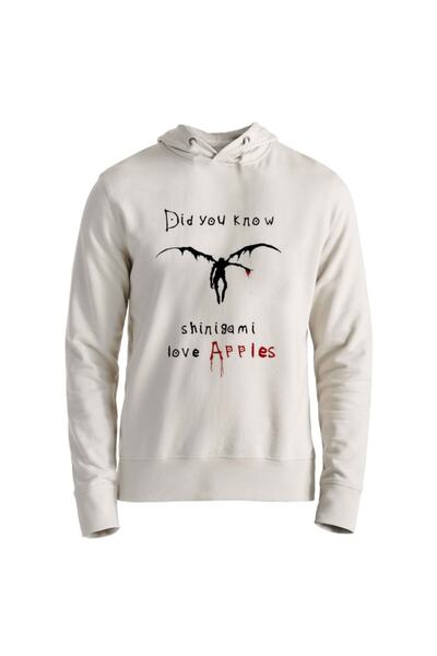 Alfa Tshirt سويت شيرت أبيض للجنسين من Death Note