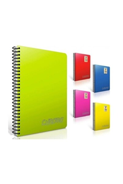 Gıpta Chromo A5 Spiralli Pp Kapak Defter 120 Yaprak Kareli (4 Lü Paket) 1350