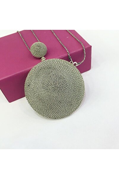 Tmt Silver Gümüş Telkari Yuvarlak Madalyon Kolye