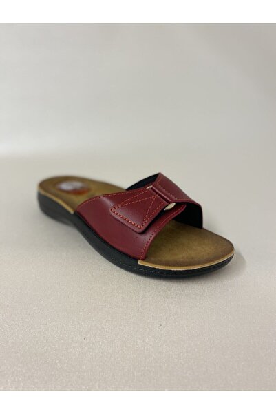 ELİS Heel Spur Claret Red Orthopedic Slippers