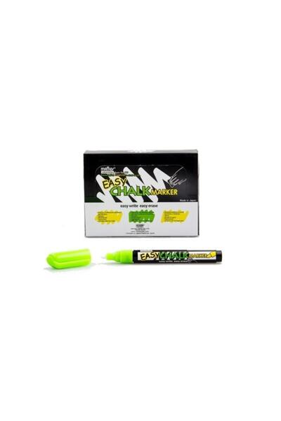 Marvy 470 Markör Sıvı Tebeşir Kalemi Yuvarlak Uçlu Yeşil (12 Li Kutu)