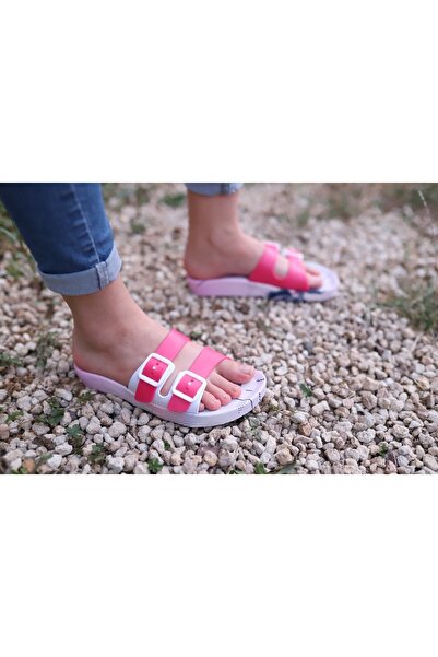 GEZER 12298 Kaymaz Taban Kadın Terlik Plaj Havuz Bahce Terliği