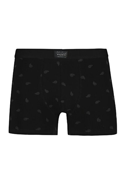 John Frank Erkek Siyah Urban Couture Boxer