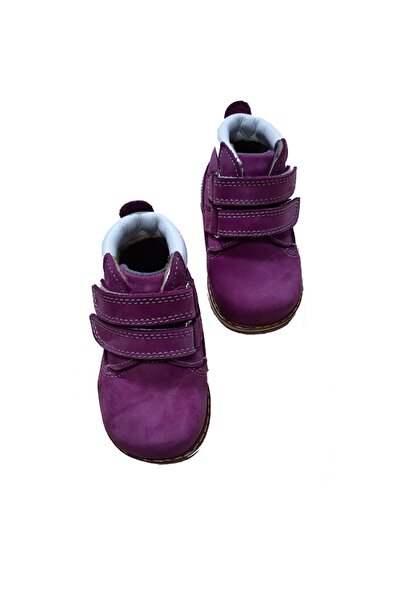 KAPAR أحذية أطفال جلدية لتقويم العظام باللون الأرجواني