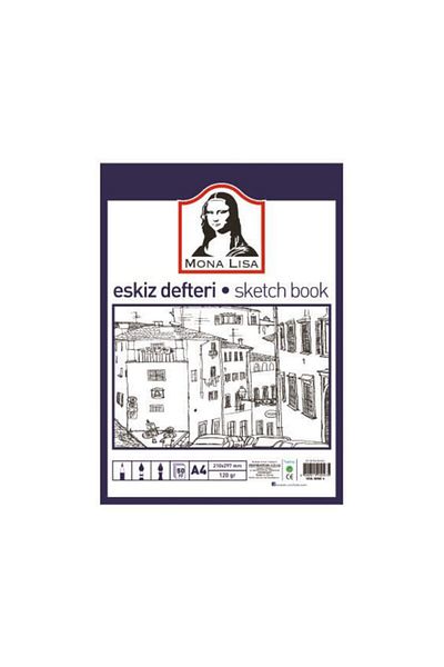 Südor Monalisa A4 Caiet de schițe cu inele 120 grame 50 coli Mn13-4