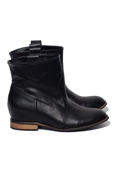 Daloğlu Black Leather Women's Boots with Internal Padding 181634