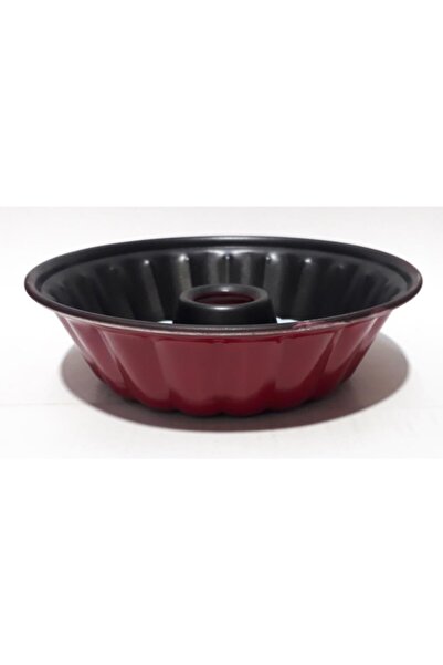 Genel Markalar 20 Dilimli Dışı Emaye Içi Teflon Ortası Delikli 25cm Çapında Kek Kalıbı Delik Çapı 7cm
