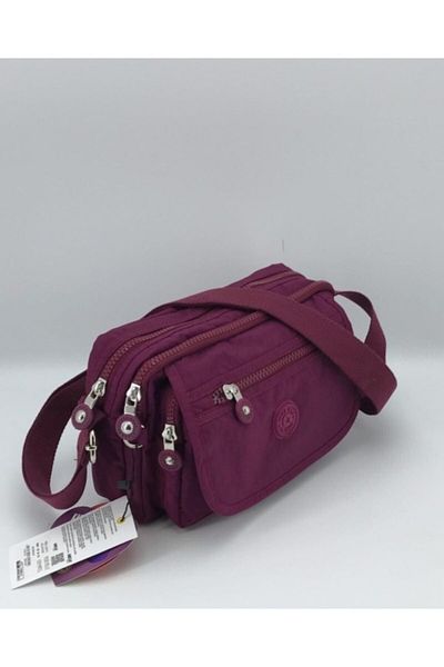 MEGA ÇANTA Geantă Kipling Crossbody impermeabilă pentru femei Mega Bordeaux