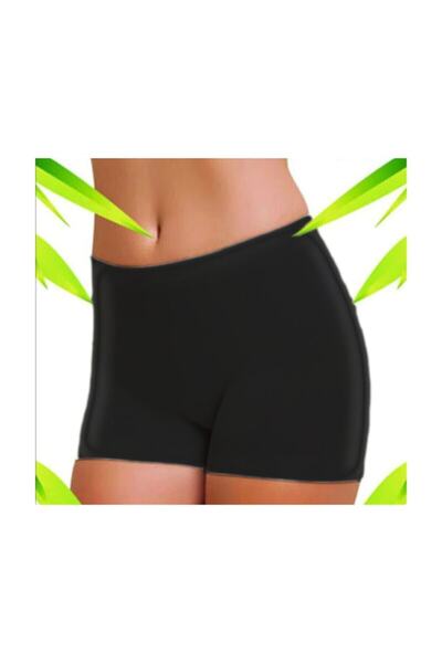 Q-EN Γυναικείο Μαύρο 2" Bamboo Boxer