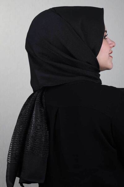 Berussa Düz Renk Simli Abiye Şal - Desen-01