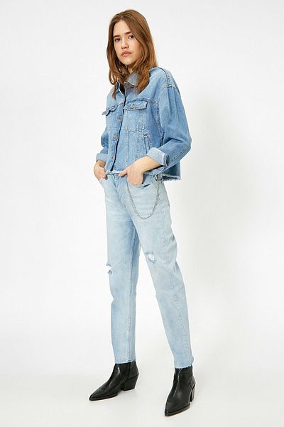 Koton Pantaloni Mom Jean de damă 0yak47909od