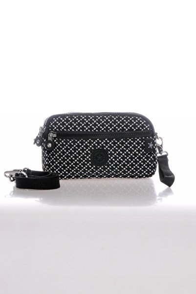 SMART BAGS Smb1112-0127 حقيبة كروس نسائية صغيرة باللون الأسود/الأبيض