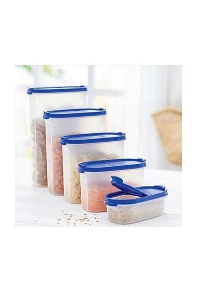 Tupperware Oval Set of Five Storage Container